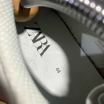 新品 ZARA PUレザースニーカー 28.5cm 44 GRAY メンズ ザラ スニーカー シューズ 厚底 ボンド汚れあり_画像5