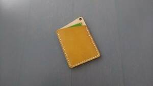  hand made pass case B yellow color 