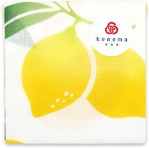 宮本　kenema　注染はんかち　檸檬　約44×44cm　綿100％　日本製　新品_画像1