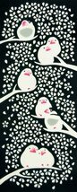 宮本　kenema　てぬぐい　桜文鳥　約90×35cm　綿100％　日本製　新品_画像1
