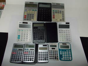 *CASIO/ Casio calculator MW-100TC other together 11 pcs *