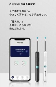 QiPower スマート耳かき QE-1 見える耳かき 防水 防塵 IP67 300万画素