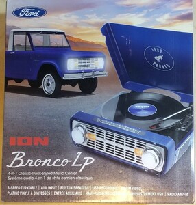 新品未使用 レア 日本未発売 ION Audio Ford Bronco LP ビニールレコードプレイヤー ラジオ USB フォード ブロンコ マスタング　Mustang