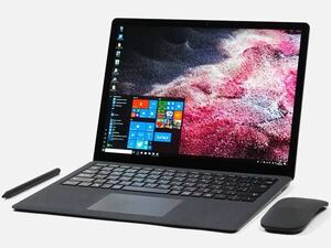 1 иен старт Surface Laptop 2 i5-8250U 8GB/256GB Windows10 Microsoft Microsoft черный Note PC аккумулятор емкость 96% с зарядным устройством .