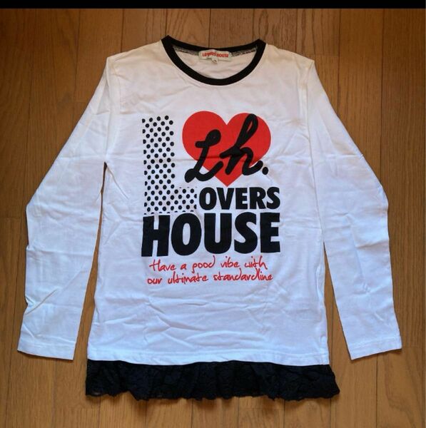 女児　ロングTシャツ LOVERS HOUSE ロングTシャツ(160cm)