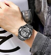 ■未使用-新品■デザインデジタル腕時計！ブラック 正規品 スポーツ ディーゼル DIESEL 機械式 防水 海外モデル クロノグラフ 2_画像3