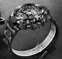 ■未使用-新品■デザインデジタル腕時計！ブラック 正規品 スポーツ ディーゼル DIESEL 機械式 防水 海外モデル クロノグラフ 2_画像2