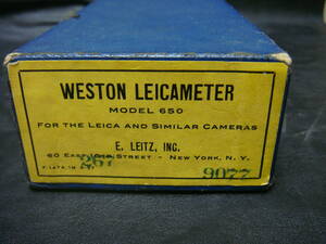 ◇◇ＷＥＳＴＯＮ　ＬＥＩＣＡＭＥＴＥＲ　ライカメーター　