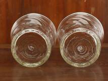 【蔵】倉敷ガラス コップ 2客 グラス 気泡吹き硝子 本物保証 Y1360_画像6