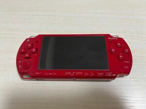 PSP 2000 レッド　バッテリー無し　動作確認済