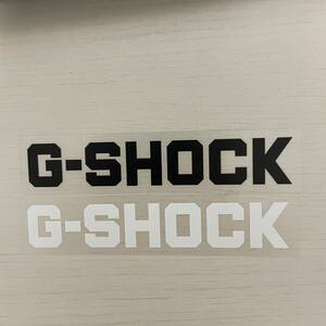 G-SHOCK レア ステッカー 転写タイプ 黒・白　2枚セット 送料無料 ステッカー 転写タイプ デカール G-SHOCK