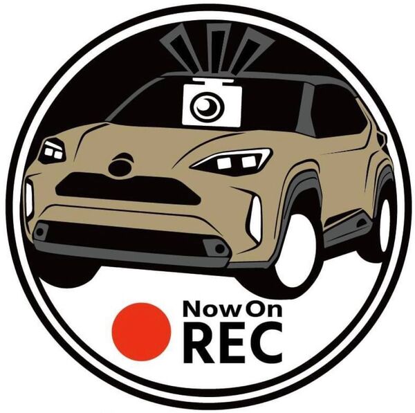 カラー変更承ります ヤリスクロス ドラレコ ドライブレコーダー ステッカー プリント