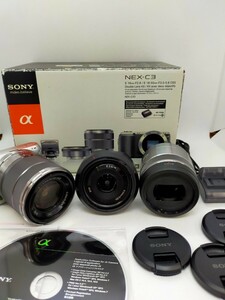 【SONY/ソニー/α NEX-C3/ミラーレス一眼/レンズキット/18-55mm/F3.5-5.6/動作品/浦R】