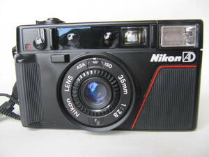 ニコン Nikon L35AD LENS 35mm 1:2.8 コンパクトフィルムカメラ ケース付　ジャンク
