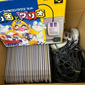 【ジャンク】Nintendo ニンテンドー スーパーファミコン マウス SNS-016 【19個】SFC マリオペイント　パット【26枚】大量まとめ売り