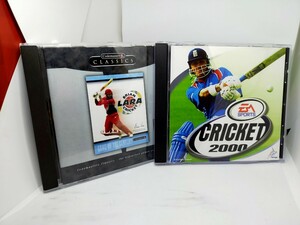 CRICKET 2000 & Brian Lara Cricketの希少な2本セット 検) クリケット 球技 野球 ベースボール ブライアン・レイラ EA Sports Codemasters