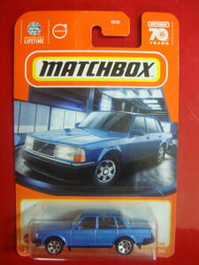 MATCHBOX　1986　ボルボ　240　青【レアミニカー】