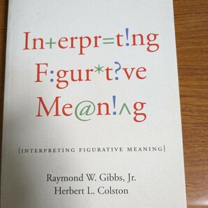 【再値下げ！一点限定早い者勝ち！送料無料】洋書 『Interpreting Figurative Meaning』