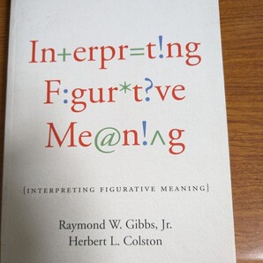 【再値下げ!一点限定匿名無料配送】洋書 『Interpreting Figurative Meaning』