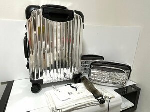 [ хорошая вещь ]RIMOWA Moncler Rimowa Moncler чемодан MXRⅡlifre расческа .n35 сотрудничество ремень сумка имеется 