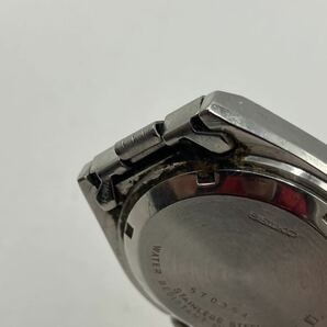 240415338001 SEIKO5 セイコーファイブ 7009-876A デイデイト オートマチック 白文字盤 メンズ 腕時計 稼働 ジャンク 中古の画像7