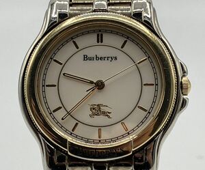 240515475003 BURBERRY burberrys バーバリー 5530-F52321 SS/QZ 白文字盤 腕時計 現状品 中古