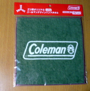 新品　ＣＯＬＥＭＡＮ　非売品　ハンドタオル　　コールマン　 アサヒ