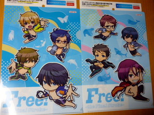 非売品　　２種類セット　Free! クリアファイル　ロッテ free the final stroke