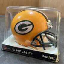 ☆未開封 Riddell リデル Green Bay Packers グリーンベイ パッカーズ NFL アメフト MINI HELMET ミニヘルメット(中古品/現状品/保管品)☆_画像3