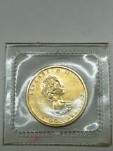 メイプルリーフ金貨 1/10オンス 1982年 エリザベス2世 5 DOLLARS CANADA カナダ_画像1