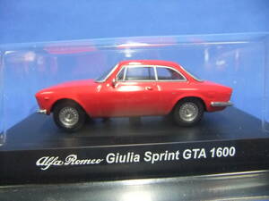 ★Giulia Sprint 1600 GTA 赤カラー★京商★1/64 アルファロメオ★美品 