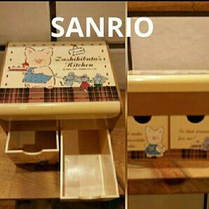 激レア物! 1点物 サンリオ ザシキブタ☆ ミラー付き小物入れ