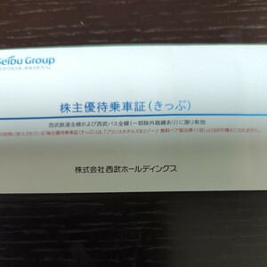 西武ホールディングス 株主優待乗車証　10枚