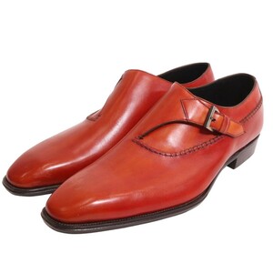 OTSUKA / M-5 Side Monk Strap オーツカ 大塚製靴 サイド モンクストラップ レザー シューズ ドレスシューズ バーミリオン 表記サイズ7.5