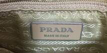 no23694 PRADA プラダ イタリア製 ナイロン レザー PVC 斜め掛けショルダー バッグ ポシェット ☆_画像8