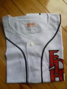  used Fukuoka large e- Hawk s replica uniform L white uniform 