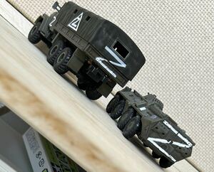 完成品　1/72 BTR80 & Kraz260 4両セット　ウクライナ侵攻