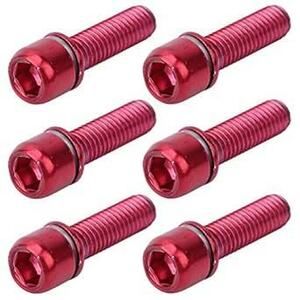 EBTOOLS. 6PCS stem bolt crank bolt titanium alloy fixation screw bolt ka Ram head cross bike / road bike /ma