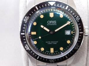 61495 ORIS オリス 017337720 3751962 オートマ グリーン文字盤 コマあり 箱 動作OK品 詳細は写真をご覧ください