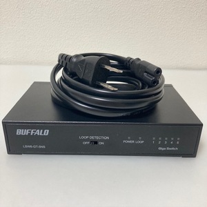 【送料無料】 BUFFALO バッファロー スイッチングハブ 5ポート LSW6-GT-5NS／BK Giga対応 ブラック