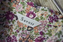 Savoir サヴォア 花柄オーバーブラウスシャツ サイズM_画像2