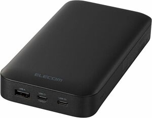 エレコム モバイルバッテリー 20000mAh USB PD対応 3ポート EC-C17LBK