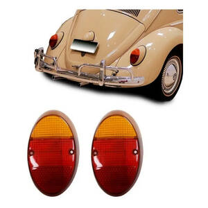  rear light tail light lens pair 2 piece set lens color amber red red T1 air cooling VW air cooling Volkswagen Beetle VW 62 year ~67 year 