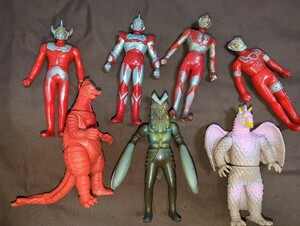  б/у 1980 годы Ultraman монстр молния Taro Astra hi гонг vanilla Baltan Seijin царапина большое количество есть. мелкий загрязнения есть. Showa Retro 