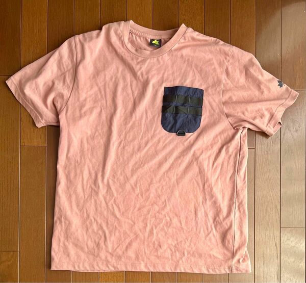 LOGOS ポケット Tシャツ ピンク LL 一度着用 ロゴス