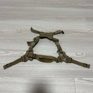 沖縄 米軍放出品 海兵隊実物 LWH フリッツヘルメット 4点 チンストラップ コヨーテ MEDIUM / LARGE (管理番号MN101)