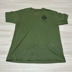 沖縄 米軍放出品 ミリタリー 半袖 Tシャツ オシャレ ファッション 古着 ビンテージ OD (管理番号MN116)