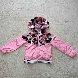 ジャンパー　上着　シャカシャカ　NIKE ナイキ　花柄　ピンク　女の子　3T 92-98㎝　