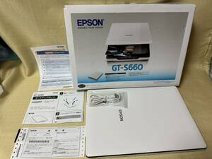 [ packing 100 size, outer box is dirty, beautiful goods ] Epson (EPSON) made GT-S660 A4 color photo * graphic * document flatbed scanner -4800dpi