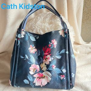 美品 早い者勝ち　Cath Kidston キャスキッドソン　肩掛け　バッグ　大容量　花柄 トートバッグ